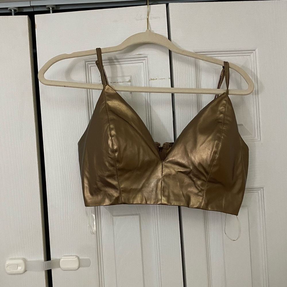 Bronze bralette like top